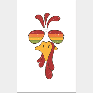 Turkey Face Sunglasses Posters and Art